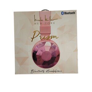 Nicole Miller Bluetooth Headphones New York Prism Pink OPEN Box NEW